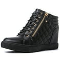 thumbnail image 3 of GLOBALWIN Women's Ankle Boots Black Wedge Sneakers For Women 8M, 3 of 8