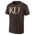 thumbnail image 2 of Men's Fanatics Brown Kansas Jayhawks Express T-Shirt, 2 of 3
