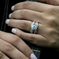 thumbnail image 5 of Guard & Solitaire Set, Includes 2 Pieces: Guard and 1 Carat CZ Solitaire Size 10, 5 of 8
