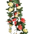 thumbnail image 1 of Fiudx Guirnalda de Flores, Rosas Artificiales Colgantes, Diseño Denso Bicolor, Decoración de Arco para Bodas, Fiestas, Fácil Instalación, 45 Cabezas de Flores, Peso Ligero de 40 G, 1 Juego, 1 of 1