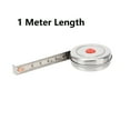 thumbnail image 1 of Sewing Tool Mini Retractable Tape Woodworking Measureing Ruler Stainless Steel 1 Meter, 1 of 7