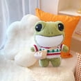 thumbnail image 1 of Frog Stuffed Animals Plush Toy With Removable Clothes Cute Soft Frog Plush Stuffed For Kids 10 Inch, 1 of 6