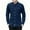 Navy, variant on Wyobmus Men's Oxford Shirt Solid Casual Button Down Flip Collar Shirts Long Sleeve Dress Shirts With Pocket M-5XL Blue