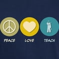 thumbnail image 3 of CafePress - Peace Love Teach Dark T Shirt - Men's Classic Graphic Cotton T-Shirt, 3 of 4