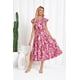 thumbnail image 2 of Vestido casual de verano GRACE KARIN Floral A Line Midi para mujer, 2 of 5