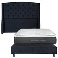 thumbnail image 1 of Colchon Matrimonial Trini+Box Base Cama+ Cabecera Sitka Azul, 1 of 8
