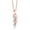 Aquamarine, March, variant on 18K Rose Gold Plated Silver Green Nano Emerald Pendant Necklace for Women (1.20 Cttw, Heart Shape 4MM, Gemstone May Birthstone, with 18 inch Silver Chain)