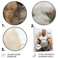 thumbnail image 3 of Designart "Front Relaxed Pose in Bodybuilding I" Aerobic & Bodybuilding Metal Wall Decor, 3 of 5