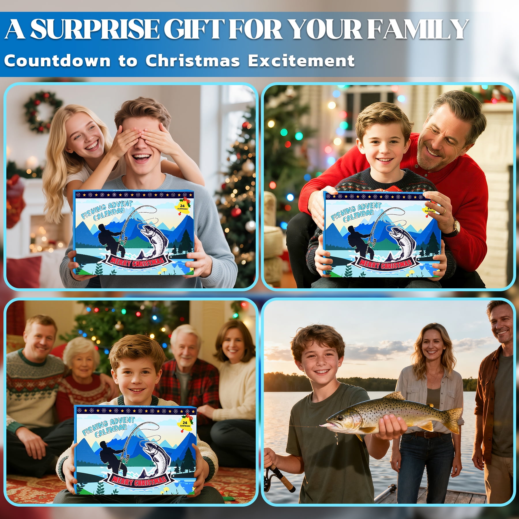 IZoeL Fishing Advent Calendar For Men Teen Boys Adult Advent Calendar 2025 Men Christmas Mens Gifts For Dad Brother Uncle Christmas Fishing Gifts For Fishing Lovers With 24 Fishing Gear 2 - View #4