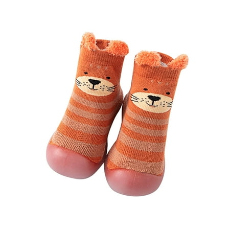 

ZMHEGW Boys Girls Animal Cartoon Socks Shoes Toddler WarmThe Floor Socks Non Slip Prewalker Shoes First Shoes for Walking Baby Boy Girls Cleats Size 6 Little Girls Shoes Size 12 6c Girls Shoes