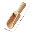 Zenghuiiii Mini Wooden Spoon Mini Spoons Bath Spoon Condiment Wooden
