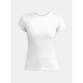 thumbnail image 5 of Time and Tru Women's Smoothing Tee with Short Sleeves, Sizes XS-XXXL, 5 of 5