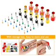 thumbnail image 4 of 40pcs Polymer Clay Cutters, Stainless Steel+Plastic Indentation Round Circle Shape Cutters Mold Ceramics Dotting Baking Ring Mold Cutter Punch Tools With Storage Case For Clay Pottery Craft Handcraft, 4 of 4