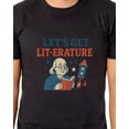 thumbnail image 4 of Men's Festive 4th of July T-Shirt "Let's Get Lit-erature" America Patriotic Graphic Print Funny Short-Sleeve Tee, 4 of 5