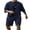 Blue Purple, variant on COOFANDY Men' Short Sleeve T Shirts and Shorts Set Beach Vacation 2 Piece Outfit Summer Lounge Sets Workout Matching Set