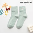 thumbnail image 4 of Women's Crew Socks Ankle High Cotton Fun Athletic Running Socks (5-Pairs ) - Style:Style 1;, 4 of 5