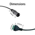 thumbnail image 3 of Cable adaptador Teansic XLR macho a terminal de 3 pines, 3 of 6