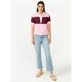 thumbnail image 2 of Free Assembly Women's Tie Sleeve Polo Top, 2 of 6
