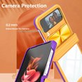 thumbnail image 5 of SOATUTO for Samsung Galaxy Z Fold 4 Case Built in Slide Camera Cover Premium Clear Heavy Duty Shockproof Coverage Protective Case Cover for Samsung Galaxy Z Fold 4 5G 2022 - Yellow+Purple, 5 of 6