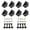 Angle Corner-Black-8PCS, variant on 4PCS Black Corner Bracket Cube (20x20x20mm) for 6mm Slot Aluminum Extrusion Profile 2020 Series (Cube Corner)