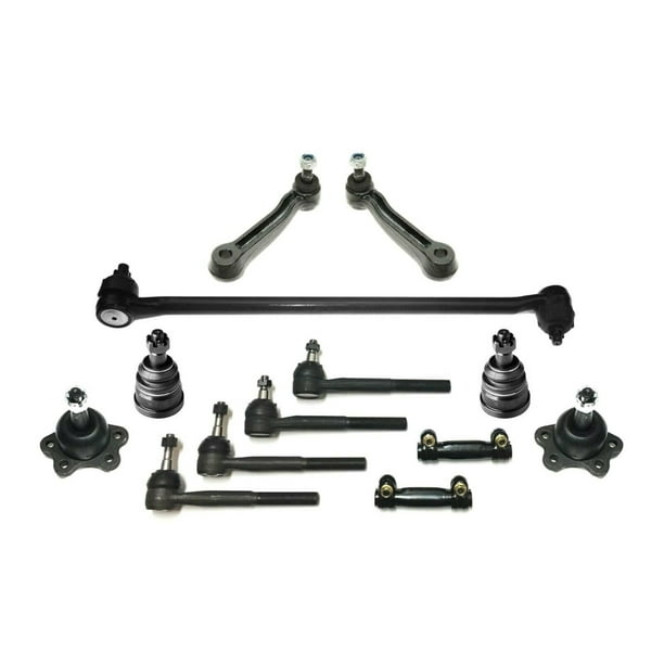 13 Pieces Drag Link Outer Inner Tie Rods Upper & Lower Ball Joints Suspension Kit