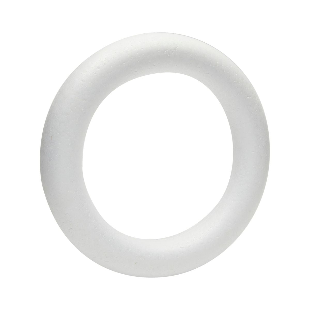 10Pcs Polystyrene Styrofoam Flat Ring White Foam DIY Craft Handmade Decorations 