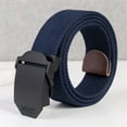 thumbnail image 2 of IDALL Gait Belt Ratchet Belt Fashion Unisex Sports Casual Canvas Belt Outdoor Alloy Automatic Buckle Belt Work Belts for Men Belt Men Multi-color One Size, 2 of 4