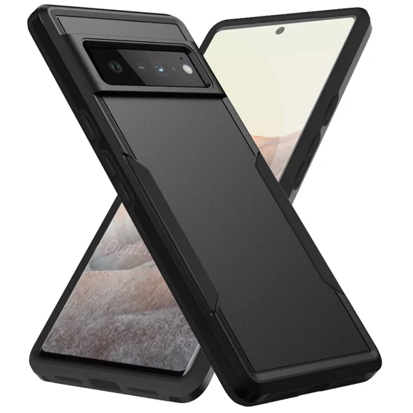 Heavy Duty Rugged Armor Shockproof Case For Google Pixel 8 7 6 Pro 6A 7A 8A Soft TPU Hard Plastic Protective Back Cover Fundas Black For Pixel 7