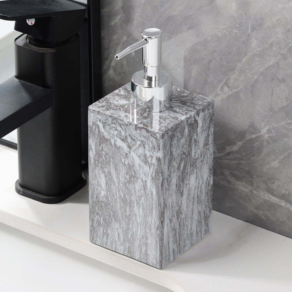 KCAHPAN Resin Liquid Soap Dispenser for Hotel Marble Soap Dispenser Hand Soap Dispenser