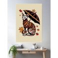 thumbnail image 2 of Autumn Sphynx Cat Poster Wall Art, Modern Wall Decor, 24x36 UNFRAMED, 2 of 3