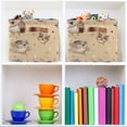 thumbnail image 7 of Coolnut Cartoon Owls Storage Basket, Durable Canvas Organizer With Handles Large Collapsible Storage Bins Boxes for Home Office - 1 Pack Home Decor, 7 of 7