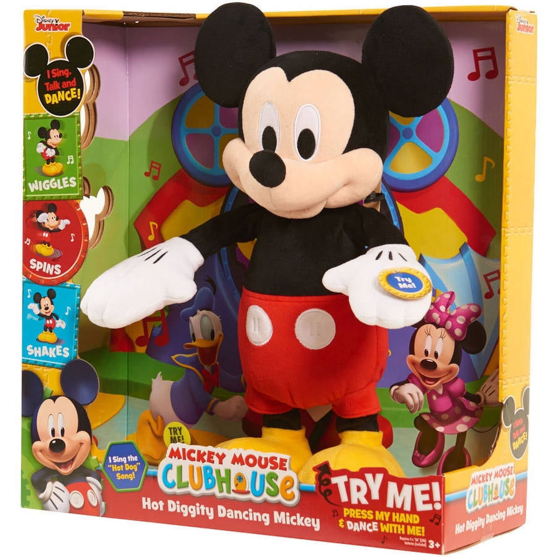 Disney Junior Mickey Mouse Hot Diggity Dance Mickey Feature Plush, Motion,  Sounds, and Games, Officially Licensed Kids Toys for Ages 3 Up by Just Play  - Yahoo Shopping