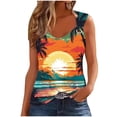 thumbnail image 2 of Hoshose Women Tank Tops Loose Fit Tunic Beach Vacation Clothes, 2 of 4