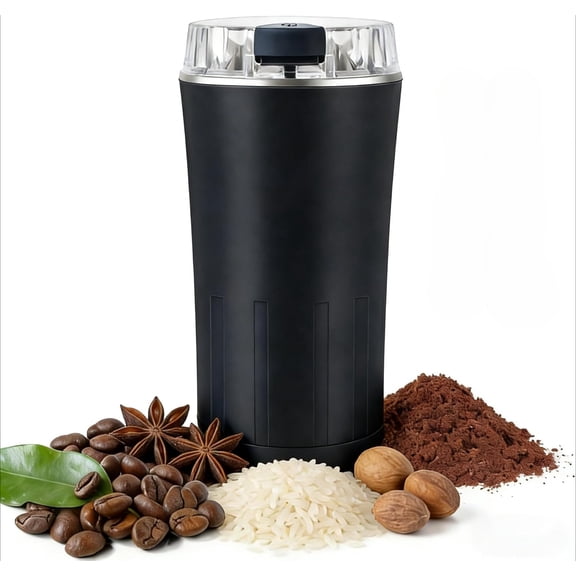Electric Coffee Grinder with 300W Motor and Stainless Steel Blades, Spice Grinder, 8.8oz