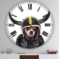 thumbnail image 2 of Designart 'petit Chien avec Attitude' Grande Horloge Murale Moderne, 2 of 5