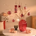 thumbnail image 5 of Valery Madelyn 108ct Sweet Candy Christmas Ornaments Set, Red White Shatterproof Ornaments for Holiday Party Decor, 5 of 9