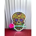 thumbnail image 2 of Glowneon Sugar Skull Neon Print Sign, Mexican Sugar Skull Led Light, 2 of 4
