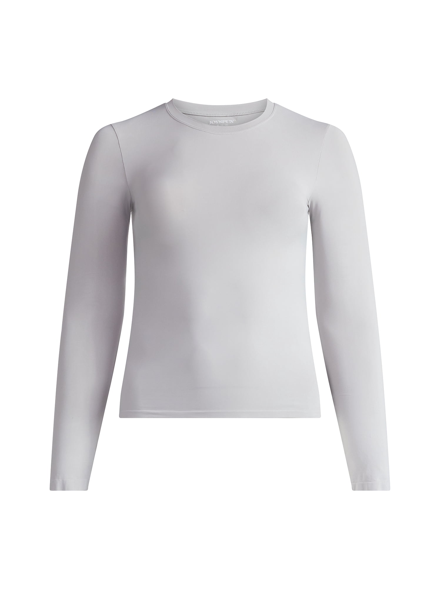Joyspun Women’s Everyday Seamless Shirt with Long Sleeves, Sizes XS-XXXL