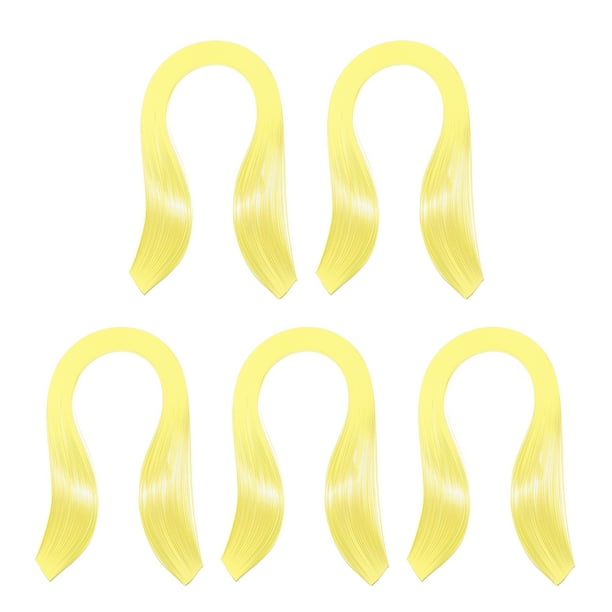 Tiras de Papel para Quilling 600pcs 5mm 39cm Kits de Papel de Origami Quilling para Manualidades DIY de Arte Navidad, Amarillo