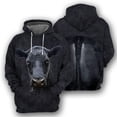 thumbnail image 3 of Sudadera con capucha con estampado de oveja, alpaca, toro y caballo para hombre, sudadera con capucha de manga larga con estampado 3D de animales, abrigo con capucha de gran tamaño para la calle, 3 of 5