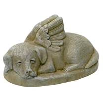 Solid Rock Stoneworks Dog Memorial Statue- 5in Tall- Desert Sand Stain