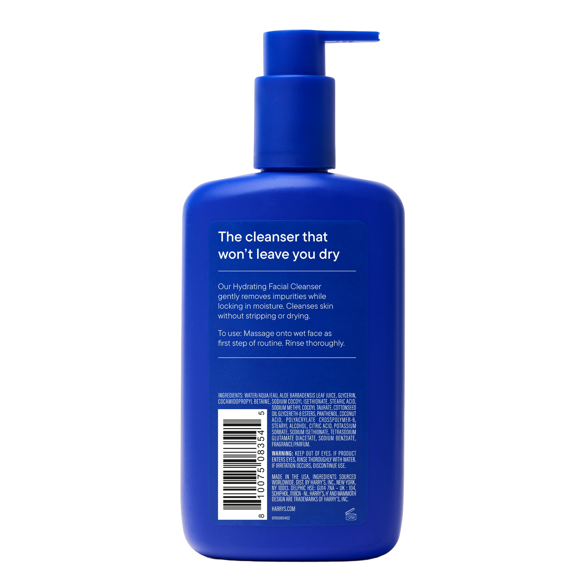 Harry's Hydrating Facial Cleanser for Men, 9 fl oz
