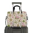 thumbnail image 2 of 16" Laptop Briefcase for Work Travel Laptop Shoulder Bag Carrying Handbag Laptop Case Pink Cute Christmas Pattern, 2 of 8