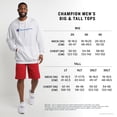 thumbnail image 3 of Champion Mens Powerblend Pullover Hoodie, XXL, Script Oxford Grey, 3 of 10