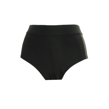 - Volcom Black Solid Cheeky Boyshort Swim Bottom S