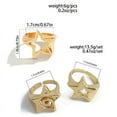 thumbnail image 5 of Stylish Alloy Star Rings Jewelry Eye catching Alloy Star Pattern Rings Adornmen Stylish Rings Jewelry for Women, 5 of 20
