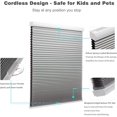 Custom Cut Cordless Cellular Shades - Blackout Skylight Blinds For Roof Windows & Doors