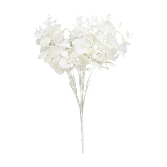 Yoone Artificial Flower Realistic Looking Vibrant Color Attractive Faux Eucalyptus Flower Dining Table Fake Plant Decor for Home
