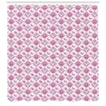 thumbnail image 3 of Ambesonne Cartoon Shower Curtain, Checkered Pattern Owls Art, 69"Wx84"L, Purple and Pink, 3 of 3