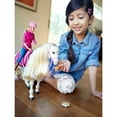 thumbnail image 4 of Barbie DreamHorse & Blonde Doll, Interactive Toy with 30+ Reactions, 4 of 17